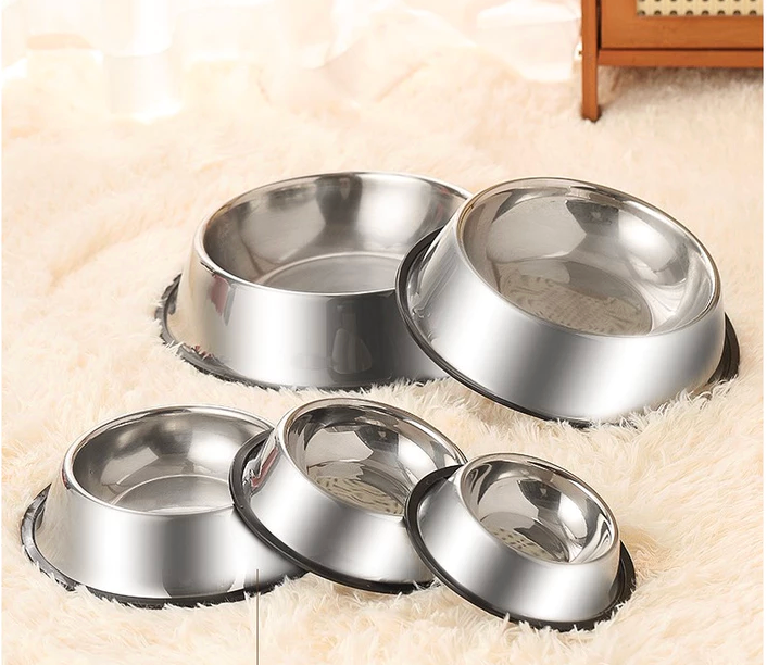 Bát inox cho chó mèo