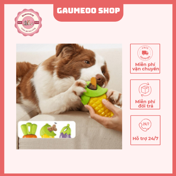 Đồ Chơi Cho Chó Rau Củ Cao Su
